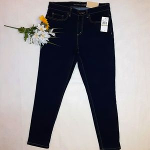 New Michael Kors Size 8 Izzy Cropped Dark Wash Skinny Jeans